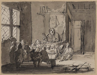 V 061
<br/>
Een school
<br/>
<em>Maurer, Jacob (1737-1780)</em>